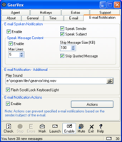 E-mail Notification Options, read aloud, silently, flash the scroll lock key, and more!